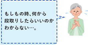 もしもの時、何から段取りしたらいいのかわからない…。